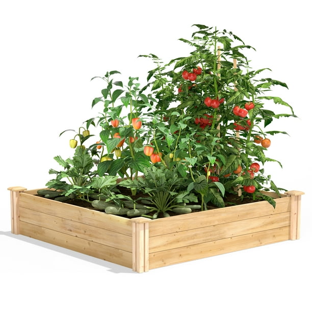 Greenes Fence Cedar Raised Garden Bed, Multiple Sizes - Walmart.com