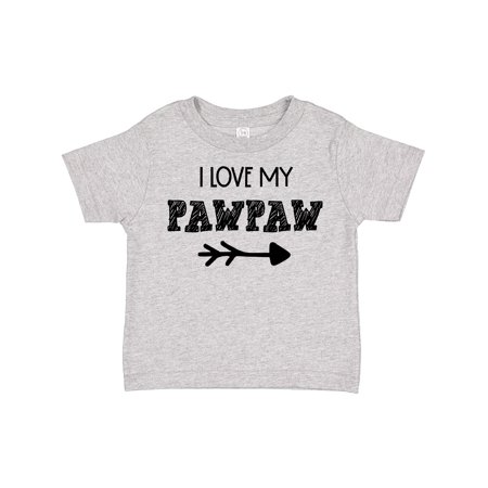 

Inktastic I Love My Pawpaw with Arrow Gift Toddler Boy or Toddler Girl T-Shirt