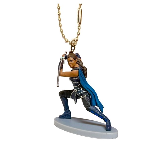 Valkyrie Runa Thor Ragnarok Pvc Keychain Dangler Marvel Superhero Warrior Charm New