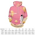 thumbnail image 2 of Astronaut Exploring Planets Men's Women Vintage 3D Hooded Sweatshirt - All-Season Loose Fit Streetwear, 2 of 6