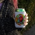 thumbnail image 3 of Colorful Tropical Rainforest Parrots Can Cooler - Drink Sleeve Hugger Collapsible Insulator - Beverage Insulated Holder, 3 of 4