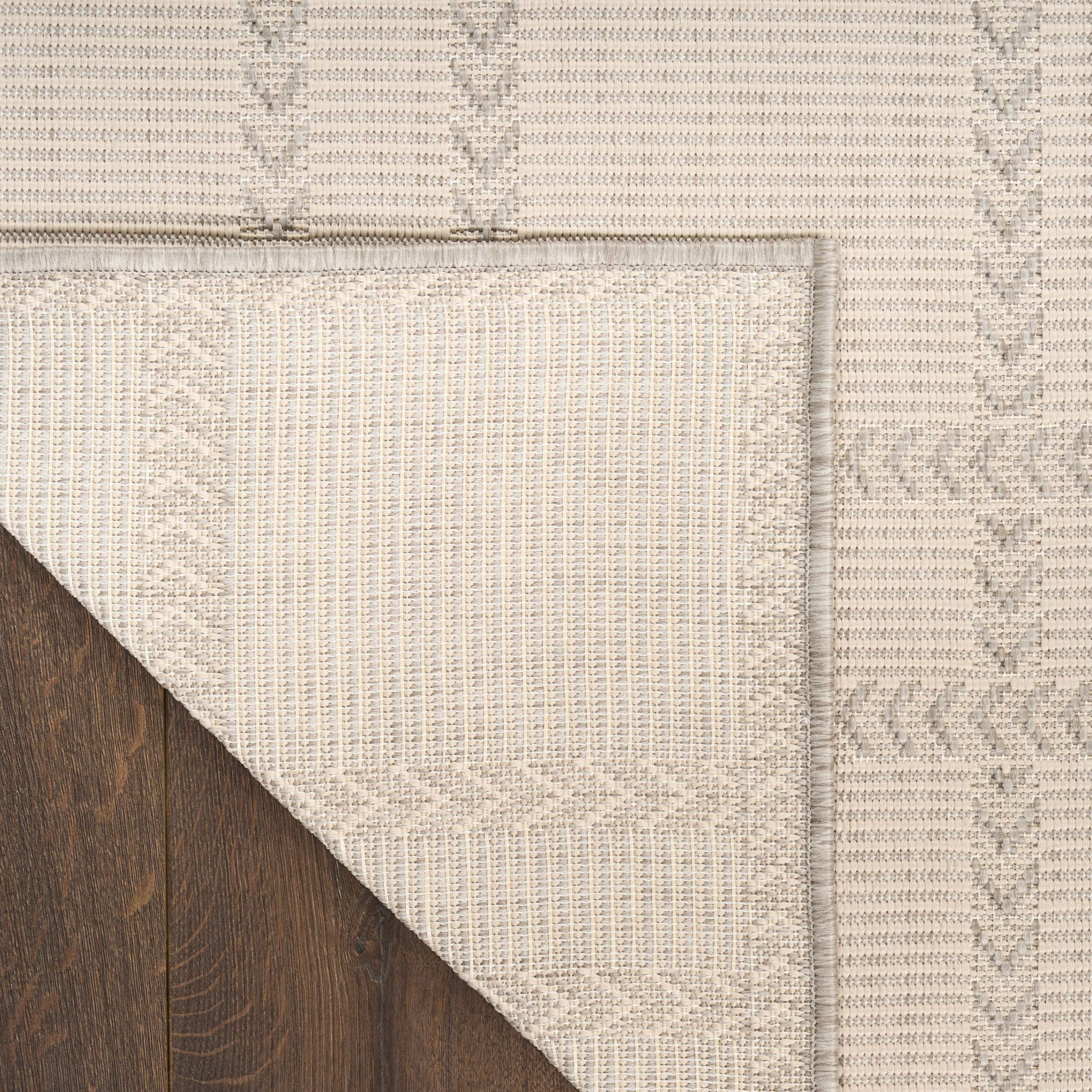 Nourison Horizon Indoor/Outdoor 3' x 5' Grey Modern Rug