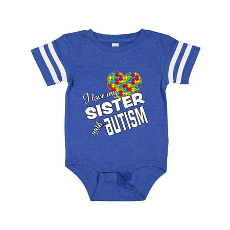 

Inktastic I Love My Sister with Autism Gift Baby Boy or Baby Girl Bodysuit