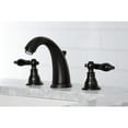 thumbnail image 4 of Kingston Brass KB980AKL Duchess Widespread Bathroom Faucet with Plastic Pop-Up, Matte Black, 4 of 5