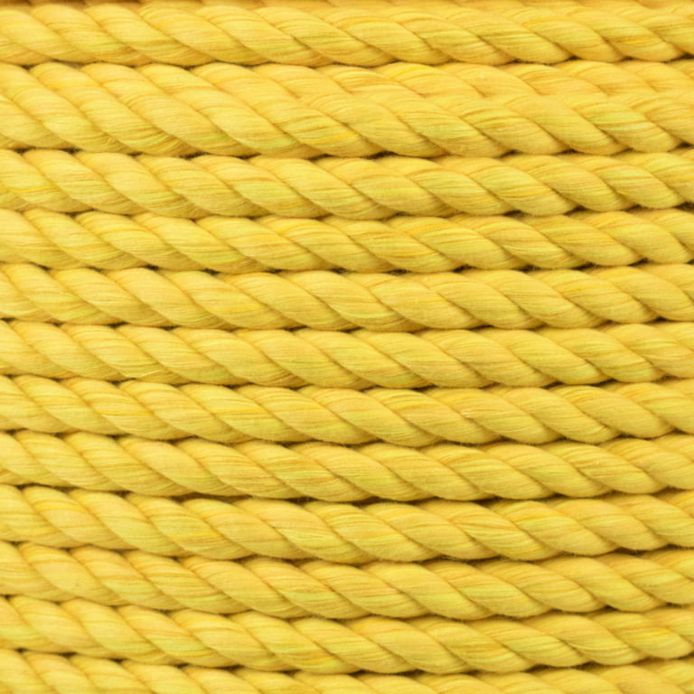 West Coast Paracord Natural Cotton Rope 1/2 Inch Twisted Soft Rope by the  Foot in 25 Feet, 50 Feet, 100 Feet, and 600 Feet. Pet Safe and USA Made