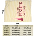 thumbnail image 3 of Saint John Fisher College Logo Fleece Blanket, Very Soft Microfiber Flannel Blanket for Couch Warm and Cozy for All Seasons, 3 of 6