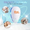 thumbnail image 3 of Ultrasonic Pest Repeller 6 Pack Indoor Pest Repeller Plug in Ultrasonic Pest Control Repelling Rodent and Insect Electric Pest Control Repellent Friendly for Kid and Pet, White, 3 of 7