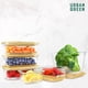 thumbnail image 4 of Juego de 4 Contenedores Urban Green de Vidrio para Alimentos de 35oz con Tapas de Bambú, 4 of 7