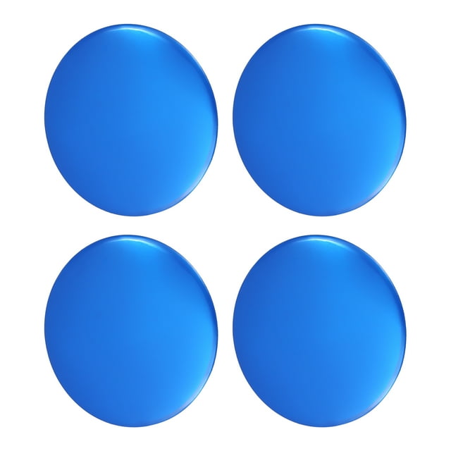 Unique Bargains 4 Pcs 56.5mm Car Universal Wheel Center Hub Caps Emblem Badge Decal Sticker Gloss Blue