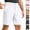 #03 White, variant on Mens Side Pockets Classic Fit Golf Shorts Stretch Smooth Lightweight Flat Front Belt Loops Button Closure Pants Knee Length Casual Bottoms , #03 White, L
