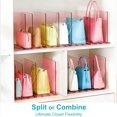 thumbnail image 4 of Organizador de bolsos SortNStore ajustable de acrílico rosa, 4 of 7
