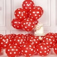 thumbnail image 1 of Bamboohart 200 Pcs Ballons à Pois Rouges 12 Pouces Ballons Ronds en Latex à l'Hélium Kit de Ballons de Fête pour Décorations de Fête d'Anniversaire, 1 of 5