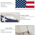 thumbnail image 5 of 4th of July Decorative Pillows 18 x 18 Patriotic Star Throw Pillow Covers Independence American Flag Pillow Memorial Day Decor Patio Pillows Outdoor Case Porch Pillows Case, 5 of 6