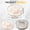 Grey, variant on Rotating Serving Tray - 7 Compartment Snack Container with Lid - Multi Section Storage Box for Condiments Nuts Candy Appetizers - Party Kitchen Picnic Organizer - Gray