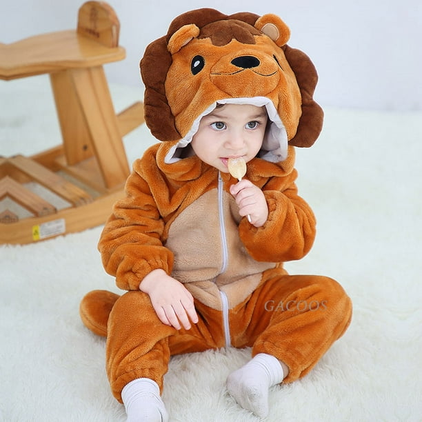 Mono de invierno para niño y niña, pijama de animales, dragón