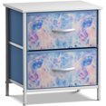 thumbnail image 2 of Sorbus 2 Drawers Nightstand Chest End-Table - Tie Dye, 2 of 9