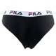 thumbnail image 3 of FILA Calzoncillos brasileños para mujer - Paquete de 4, cintura con logotipo, algodón elástico, color sólido Negro/Gris/Marino M (Medium), 3 of 7