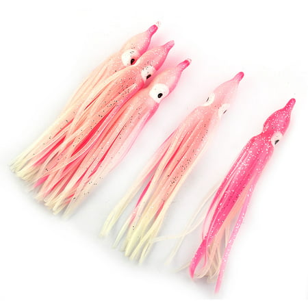 Saltwater Silicone Squid Skirt Octopus Trolling Fish Lure Bait 9.5cm Long (Best Saltwater Trolling Lures)