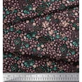 thumbnail image 3 of Soimoi Black Cotton Duck Fabric Floral & Leopard Animal Skin Fabric Prints By Yard 42 Inch Wide, 3 of 3
