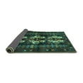 thumbnail image 2 of Ahgly Company Indoor Round Persian Turquoise Blue Traditional Area Rugs, 6' Round, 2 of 4