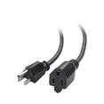 thumbnail image 3 of Cable Matters 6-Pack 16 AWG Heavy Duty AC Power Extension Cord (Power Extension Cable) in 1 Foot (NEMA 5-15P to NEMA 5-15R), 3 of 7