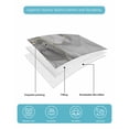 thumbnail image 5 of Quilts Twin XL Size, Grey Ombre Marble Soft Comforter Bedding Set for Bed, Gray Marble Crack Abstract Modern Lightweight Quilted Bedspread with Pillow Cover(2 Pieces) for All Season, 68x98 Inch, 5 of 6