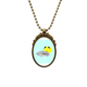 thumbnail image 1 of Calidad del aire Collar Retro Elíptico Colgante Achinado Unbranded M, 1 of 3