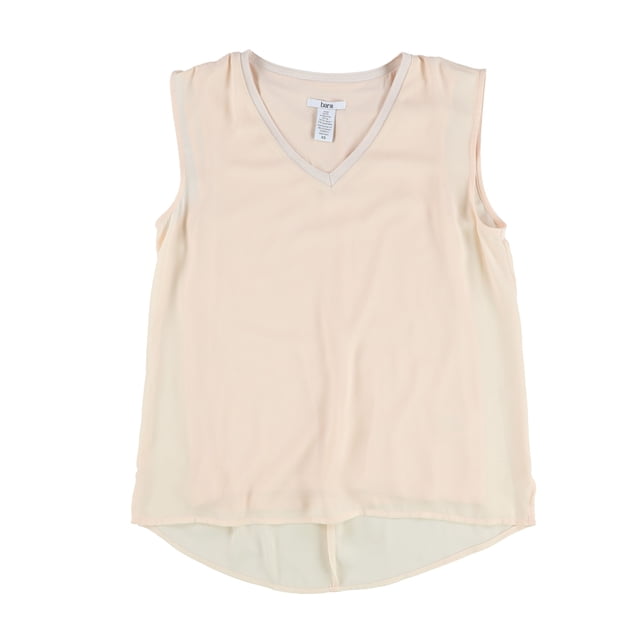 bar III Blusa de chaleco sólido para mujer, rosa, extra pequeña