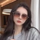 thumbnail image 3 of Gafas de sol con montura grande y remaches de metal para mujer, gafas de sol europeas y americanas, gafas de moda, gafas de sol vintage, 3 of 5