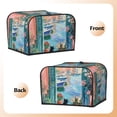 thumbnail image 3 of Pofeuu Coastal Cat By The Window Print Toaster Cover 4 Slice, Bread Dust Cover & Fingerprint Protection, Kitchen Small Appliance Covers(Toaster Cover), 3 of 7