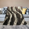 thumbnail image 2 of Orinice Zebra Print Stripe Pattern Warm Lightweight Blanket Soft Fleece Blankets for All Seasons - Perfect Decor for Living Rooms, Sofas, and Beds 60x80in, 2 of 6