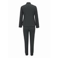 thumbnail image 5 of Two Piece Sets for Women Dressy Suits Long Sleeve Blazer Sets Tapered Suits Business Professional Outfits Dark Gray M, 5 of 6