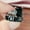 Black, variant on Luxury 2 Pcs/set 925 Silver Ring Cubic Zircon Wedding Engagement Jewelry Sz 6-10