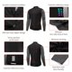 thumbnail image 4 of Camiseta ciclista para hombre manga larga con tecnología transpirable y reflectante, talla L gris - Ropa deportiva para ciclismo al aire libre, 4 of 7
