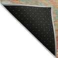 thumbnail image 3 of HomeRoots 602657 9 x 12 ft. Orange, Green & Beige Abstract Washable Indoor & Outdoor Rectangle Area Rug, 3 of 5