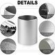 thumbnail image 4 of Portalápices para escritorio, portalápices de metal para escritorio, soporte para brochas de maquillaje, organizador de escritorio para bolígrafos y portalápices para oficina, plateado, 3,15 x 3,94, 4 of 5
