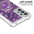thumbnail image 3 of Funda para Samsung Galaxy A32 5G con Brillo Líquido Flotante, Purpurina, Parachoques y Anillo Giratorio Soporte, 3 of 5