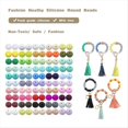 thumbnail image 2 of 105 Piezas Cuentas Sueltas de Silicona 15mm DIY Accesorios de Cadena de Chupete Pulsera para Cuentas de Joyería Cuentas Redondas,I, 2 of 5