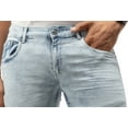 thumbnail image 4 of CULTURA Men's Jeans Stretch Washed Distressed Fashion Denim Flex Comfort Slim Relaxed Skinny Fit Tapered Leg, 4 of 8