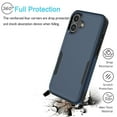 thumbnail image 3 of iPhone 16 Plus Case, 2 in 1 Phone Case for iPhone 16 Plus 6.7 inch ,Takfox Shockproof Protection Heavy Duty Armor Hard Plastic & Rubber Rugged Bumper Cover- Blue, 3 of 8