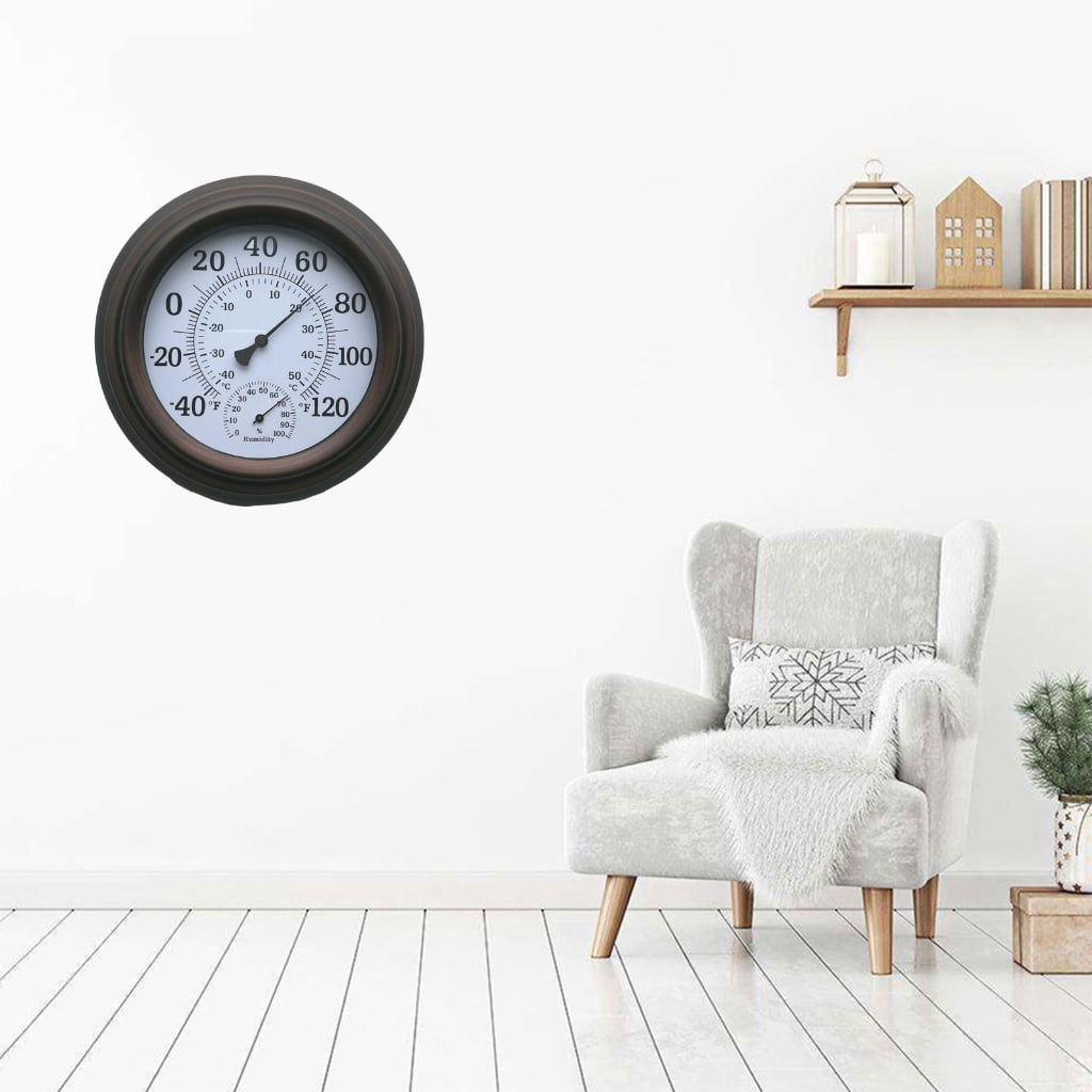 Indoor Outdoor Large Number Wall Hygrometer Hanging Hygrometer Garden Decoration