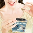 thumbnail image 7 of Seagull Travel Wallet - Stylish Coin Purse with 0.7 Microfiber Material & Secure Zinc Alloy Jaws, 4.3x4.7 in/11x12 cm Size, 7 of 7