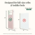 thumbnail image 2 of Evolur Pure Zen 2 in 1 Crib & Toddler Mattress, White and Pink, Greenguard Gold Certified, 2 of 7