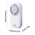 thumbnail image 3 of Ventilador USB Mini Portátil de Mano con Batería de 1200 mAh, 5 Velocidades, Diseño Compacto y Ligero, Recargable con Cable Tipo C para Viajes al Aire Libre y Uso de Escritorio, 3 of 6