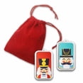 thumbnail image 3 of 1 oz Silver Colorized Bar - Joyful and Serious Nutcrackers, 3 of 4