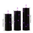 thumbnail image 3 of HaiSphere Purple Flameless Candle in Black Bullet Shape - Halloween Lamp for Bar Wedding Table, Essential Halloween Decorations and Halloween Party Decorations,B, 3 of 7