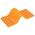 thumbnail image 4 of LLC Silicone Keyboard Fully Sealed Design Lightweight Portable Silent Soft Comfortable USB Wired Silicone Keyboard for PCOrange, 4 of 6