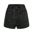 thumbnail image 5 of Landzoo Kids Girls Shorts Solid Color Elastic Waist Sweet Summer Quick Dry Girls Skort Shorts Size 12-13 Years Black, 5 of 5