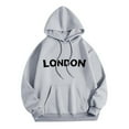 thumbnail image 4 of Womens Hoodies Long Sleeve Hoodie Womens Pullover Hoodie Oversized Hoodies for Women Grey Sweater Fall Hoodies for Women Daily Wear, 4 of 4