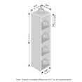 thumbnail image 3 of Furinno Cubic Open Back Multipurpose Clothing & Closet Storage Organizer Shelf, 4-Cube, White, 3 of 6